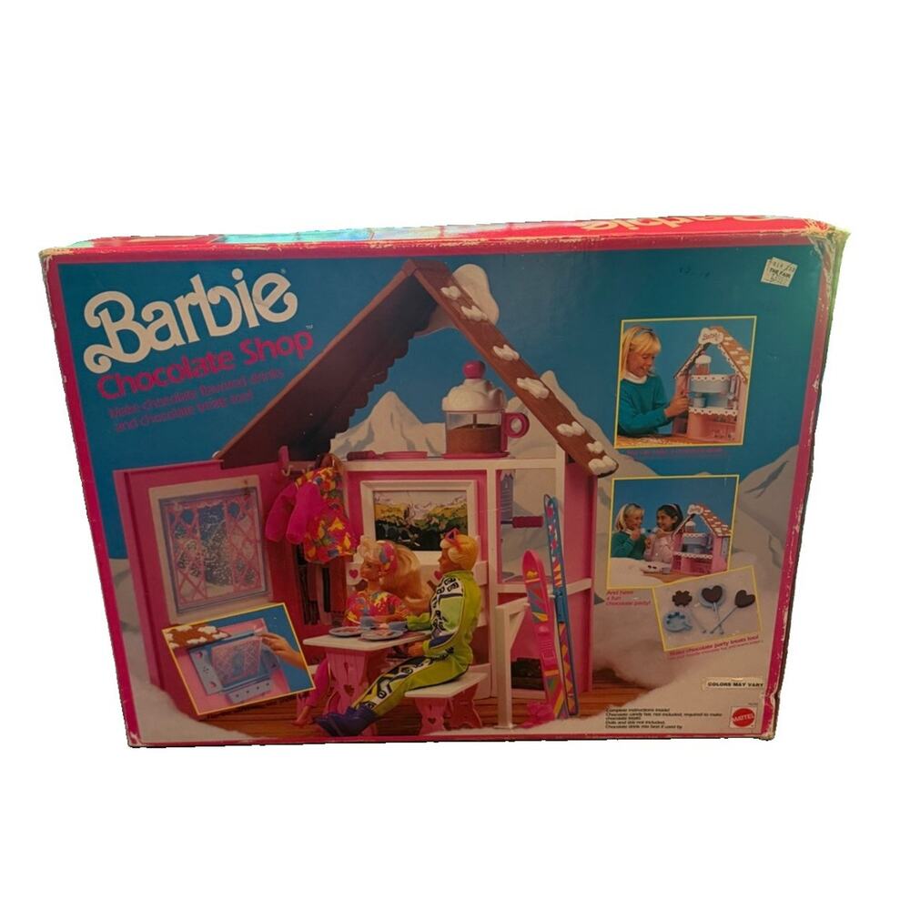 NEW SEALED IN BOX Vintage Barbie Chocolate Shop 1990 Play Set 3814/71 - Picture 12 of 16